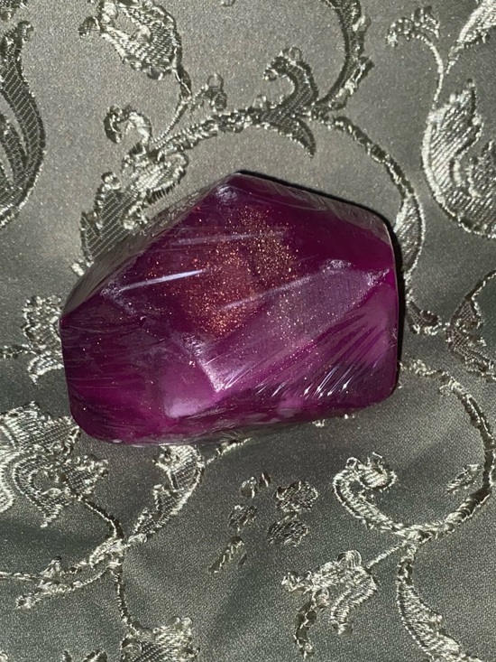 Hand Crafted Other - Amethyst Gemstone Soap Handmade to Look like Precious Stone